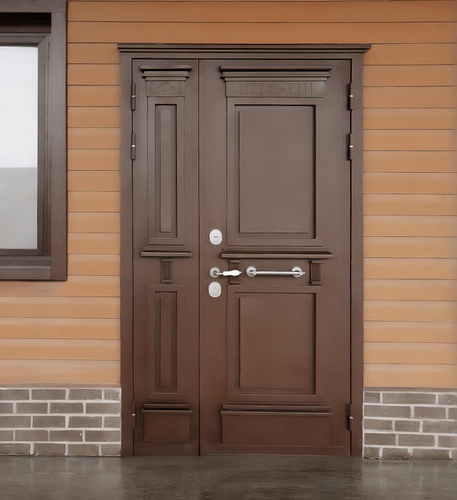 Дверь с металлобагетом