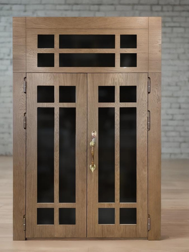 Двупольная остекленная дверь