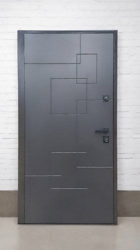 Серая дверь МДФ