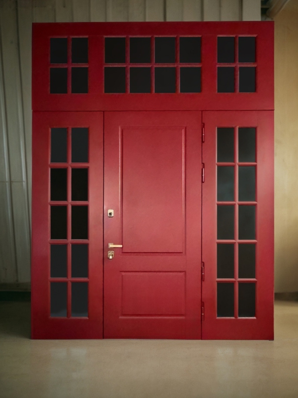 Красная с остеклением