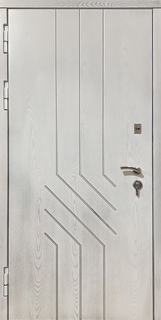 Квартирная входная дверь со светлыми панелями МДФ Квартирная входная дверь со светлыми панелями МДФ
