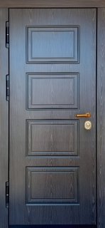 Стальная однопольная дверь с плитой МДФ Стальная однопольная дверь с плитой МДФ