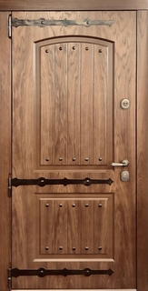 Входная непромерзающая термодверь с коваными элементами (плиты МДФ) Входная непромерзающая термодверь с коваными элементами (плиты МДФ)